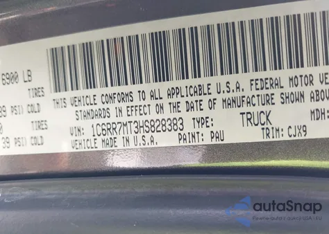 2017 Ram 1500 Night 4X4 5'7 Box from USA, damaged, VIN 1C6RR7MT3HS828383